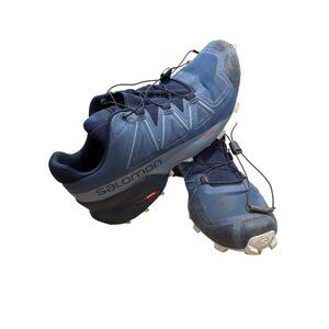 Salomon Men's Trail Running SPEEDCROSS 5 Hiking Blue Black Size 10